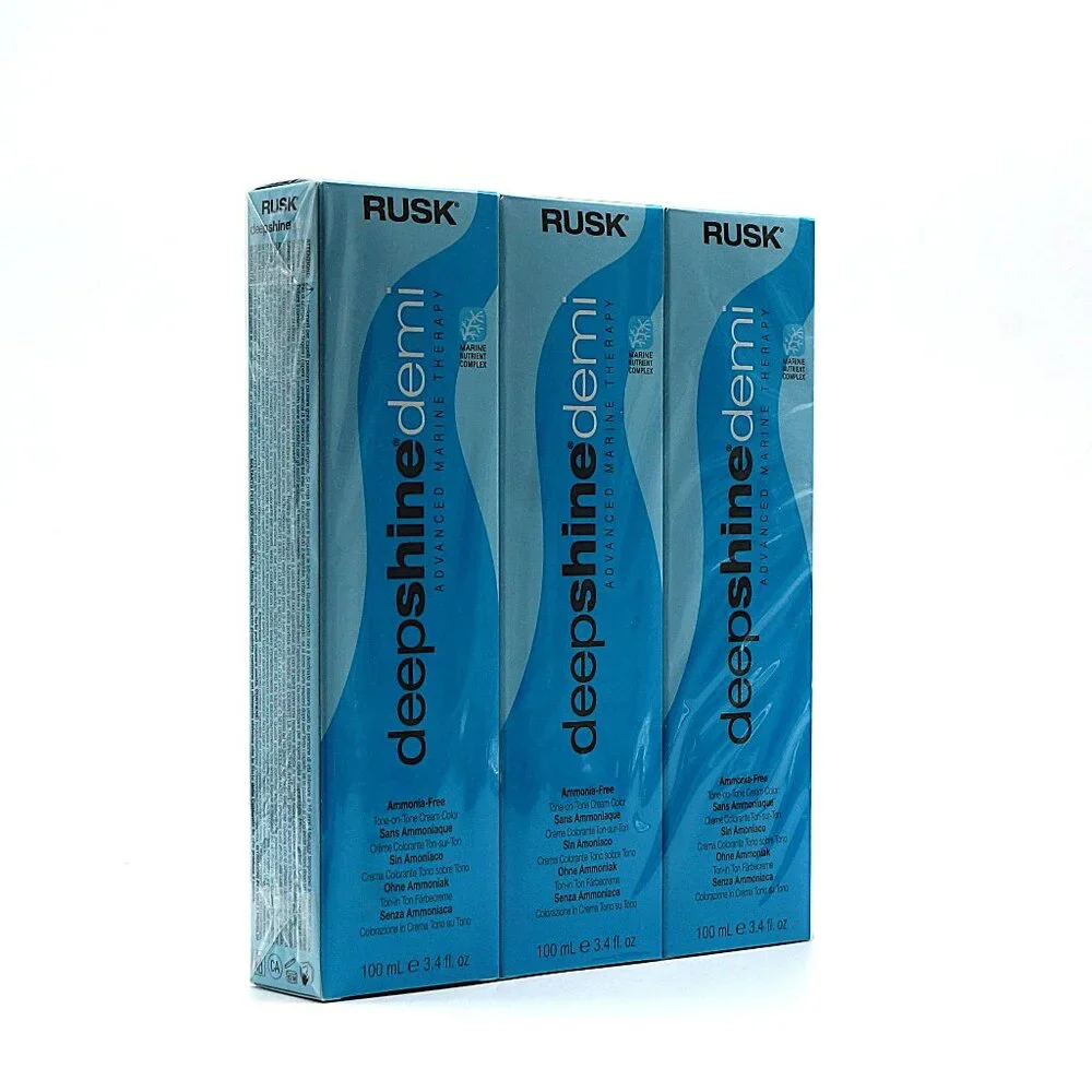 3 Pack Rusk Deepshine Demi 5.3G‎ Light Golden Brown NEW